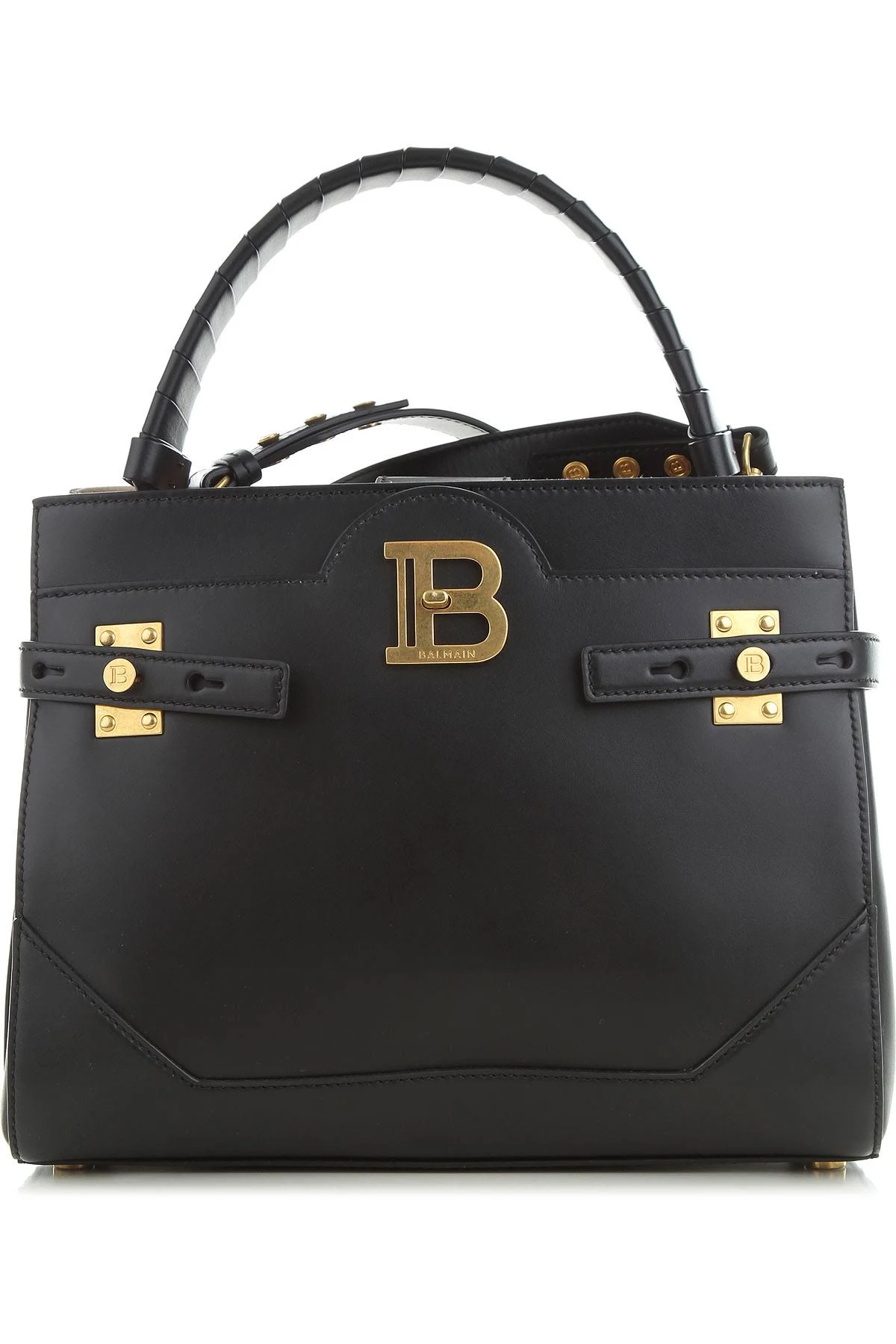 Balmain Tote Bag on Sale, Black, Leather