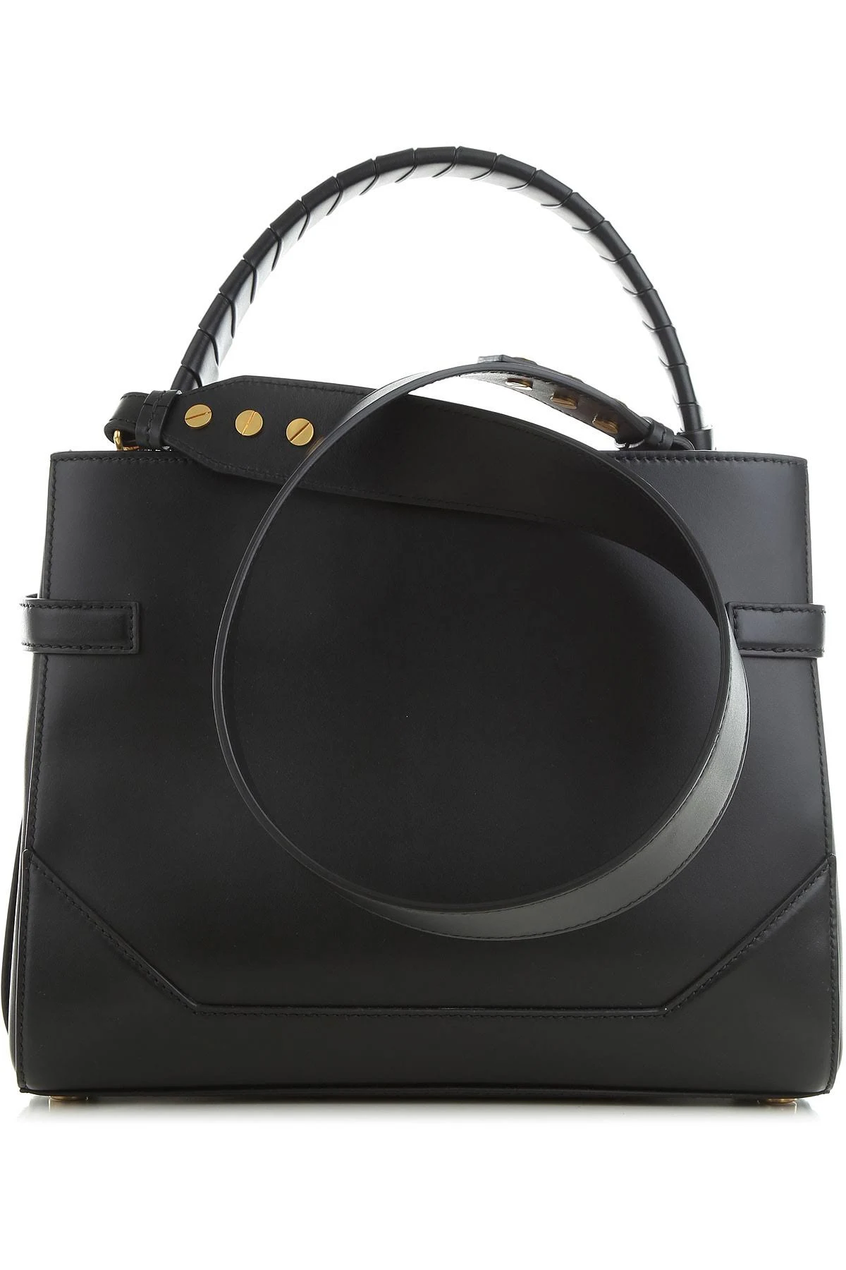 Balmain Tote Bag on Sale, Black, Leather — view 2