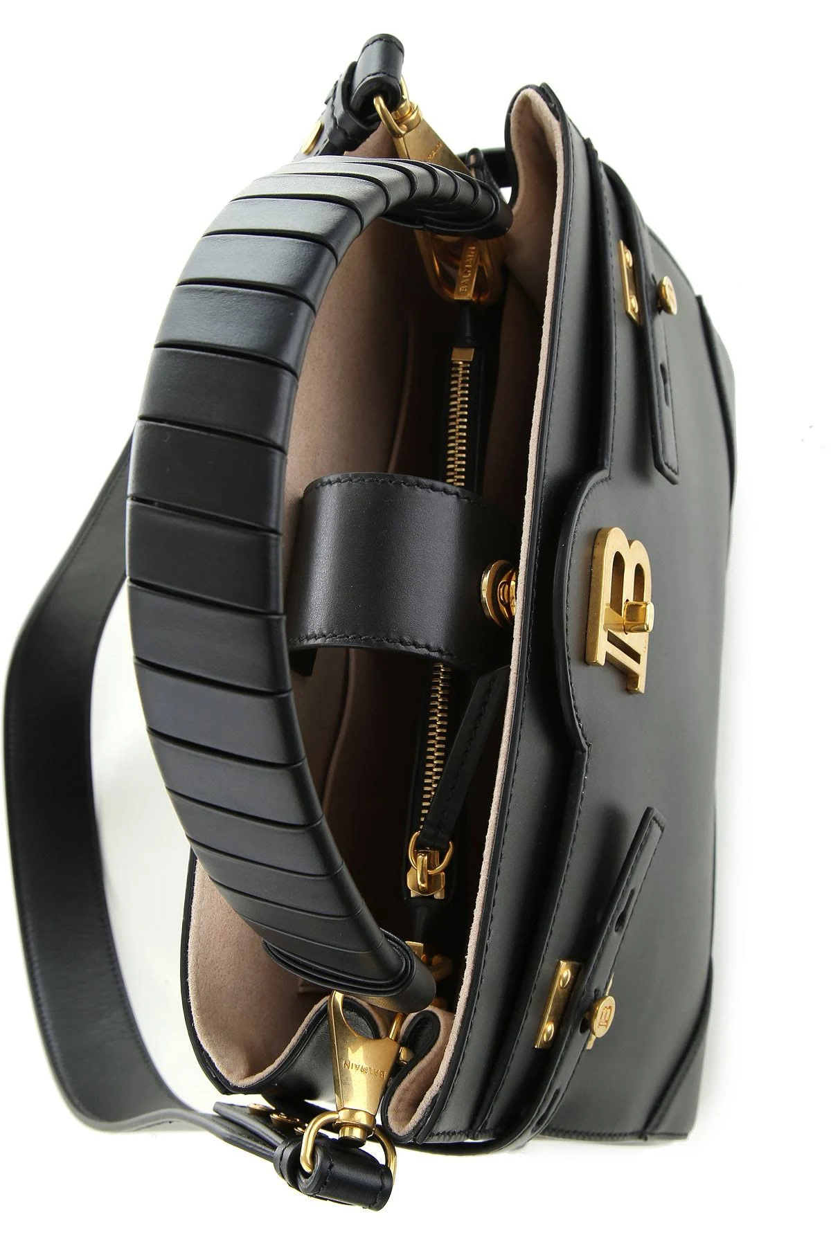 Balmain Tote Bag on Sale, Black, Leather — view 3