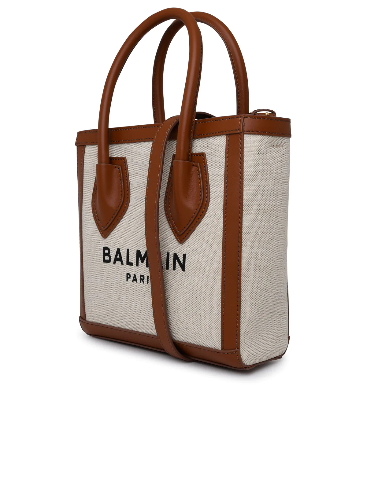 Balmain Canvas B-Army 26 Bag (Paris Logo) — view 3