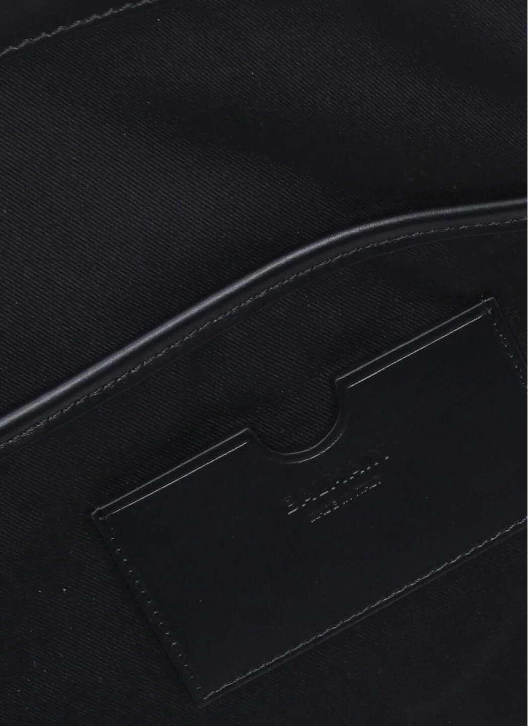 Black & White Balmain Cotton & Leather Bag — view 5