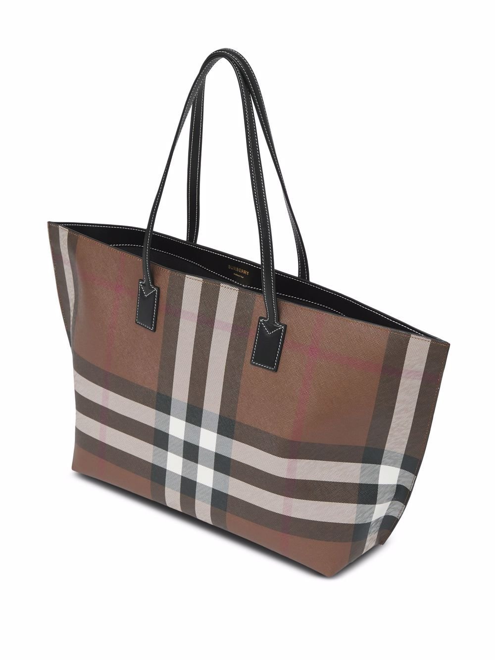 Burberry medium check tote bag — view 2