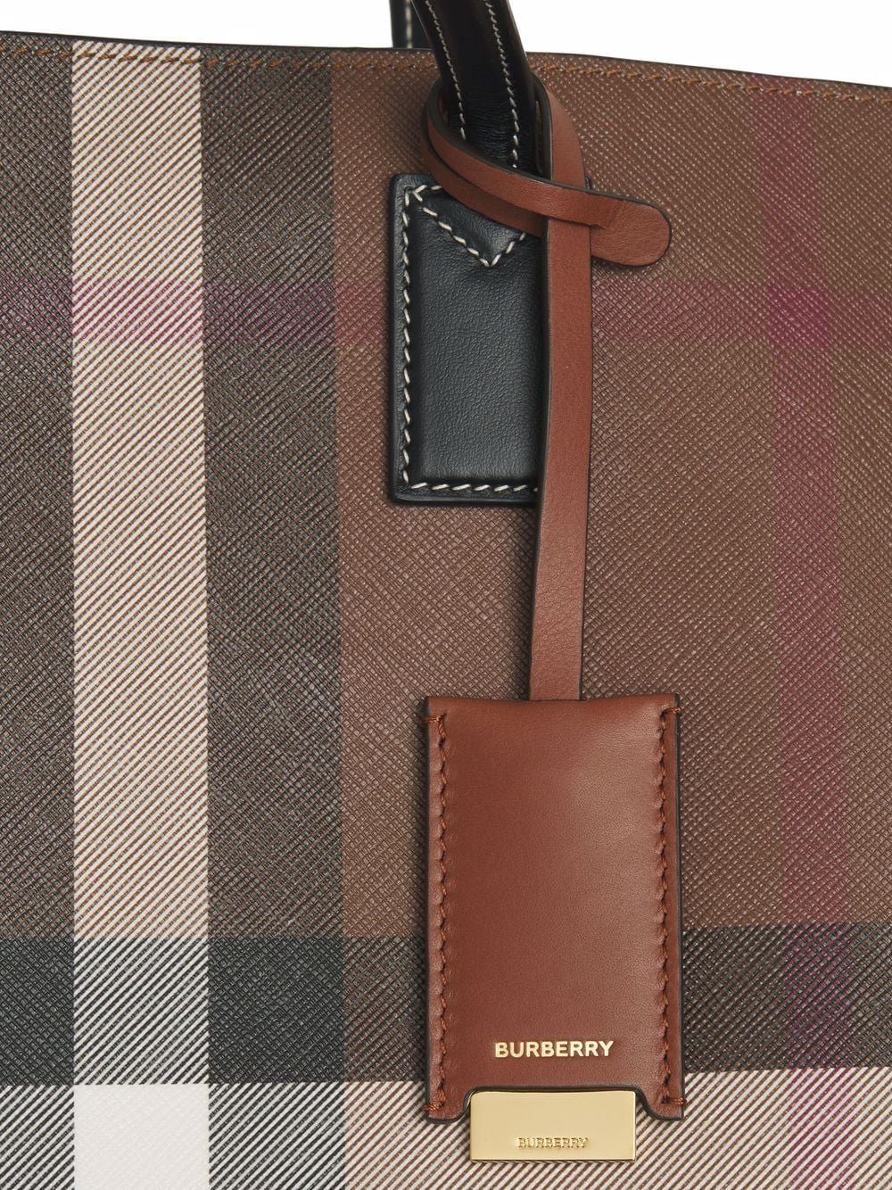 Burberry medium check tote bag — view 4