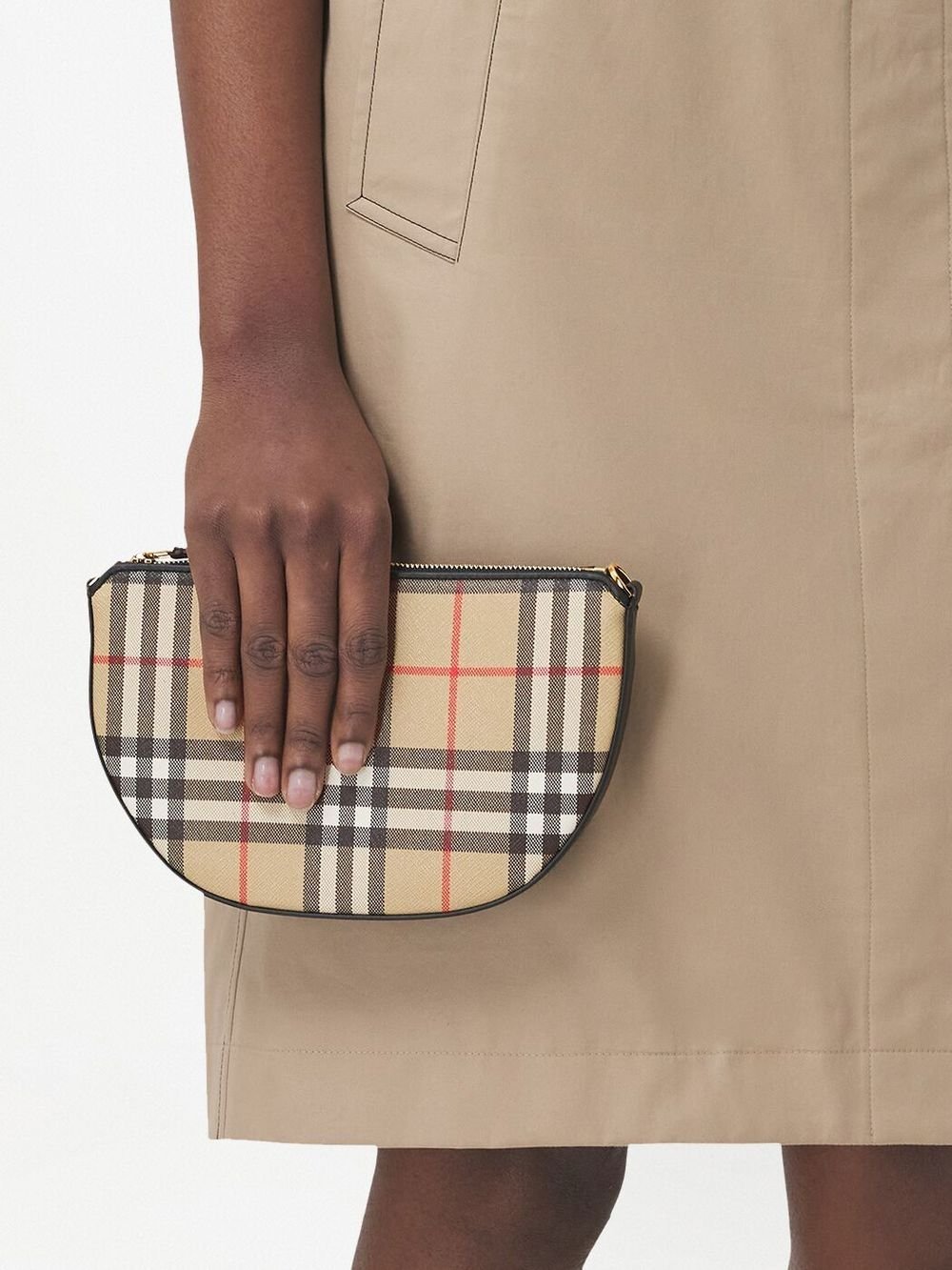 Burberry Olympia Vintage Check mini shoulder bag — view 4
