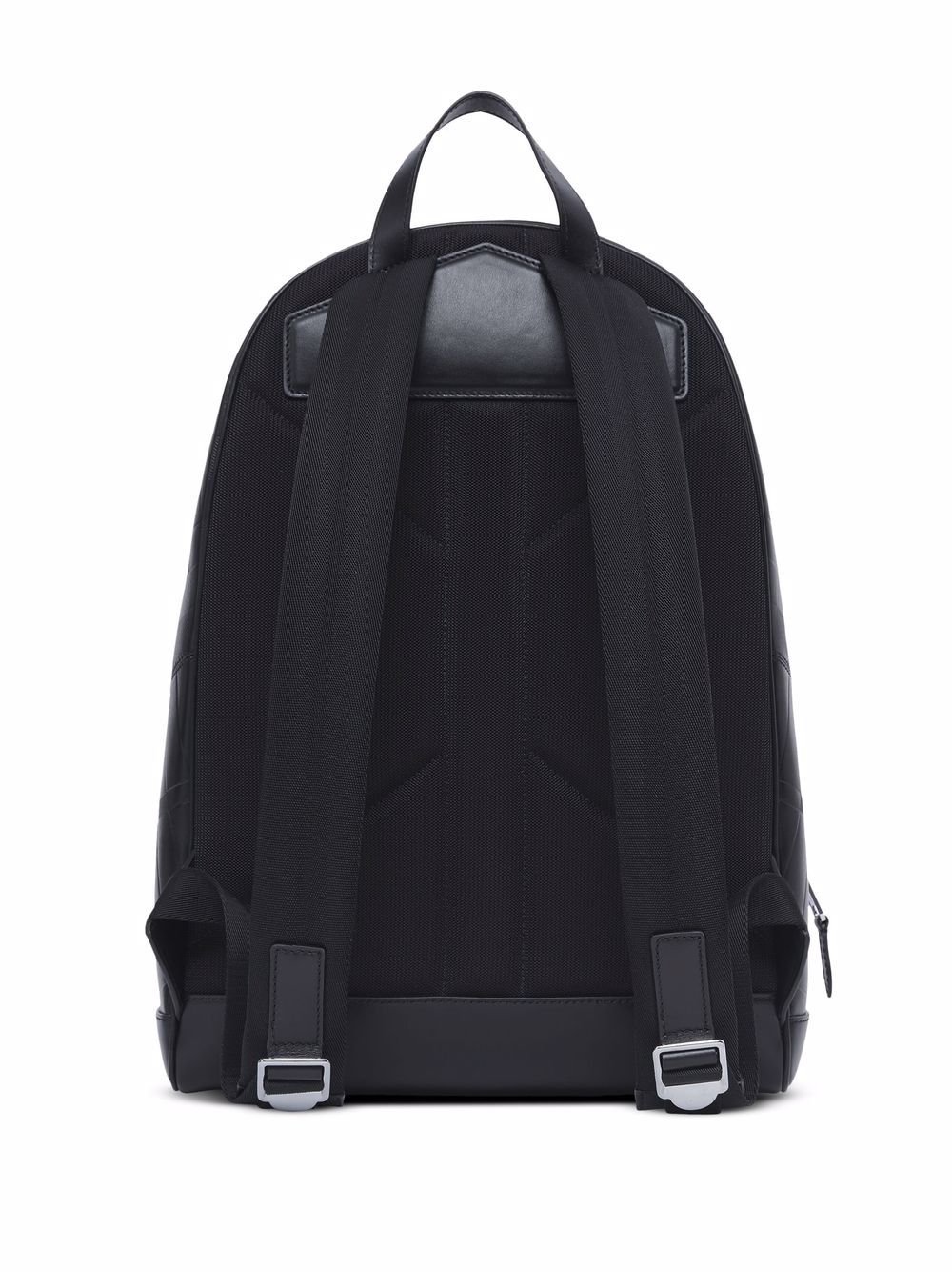 Burberry embossed-check leather backpack — view 2