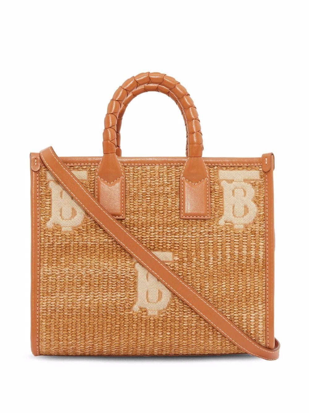 Burberry mini raffia Freya tote bag — view 2