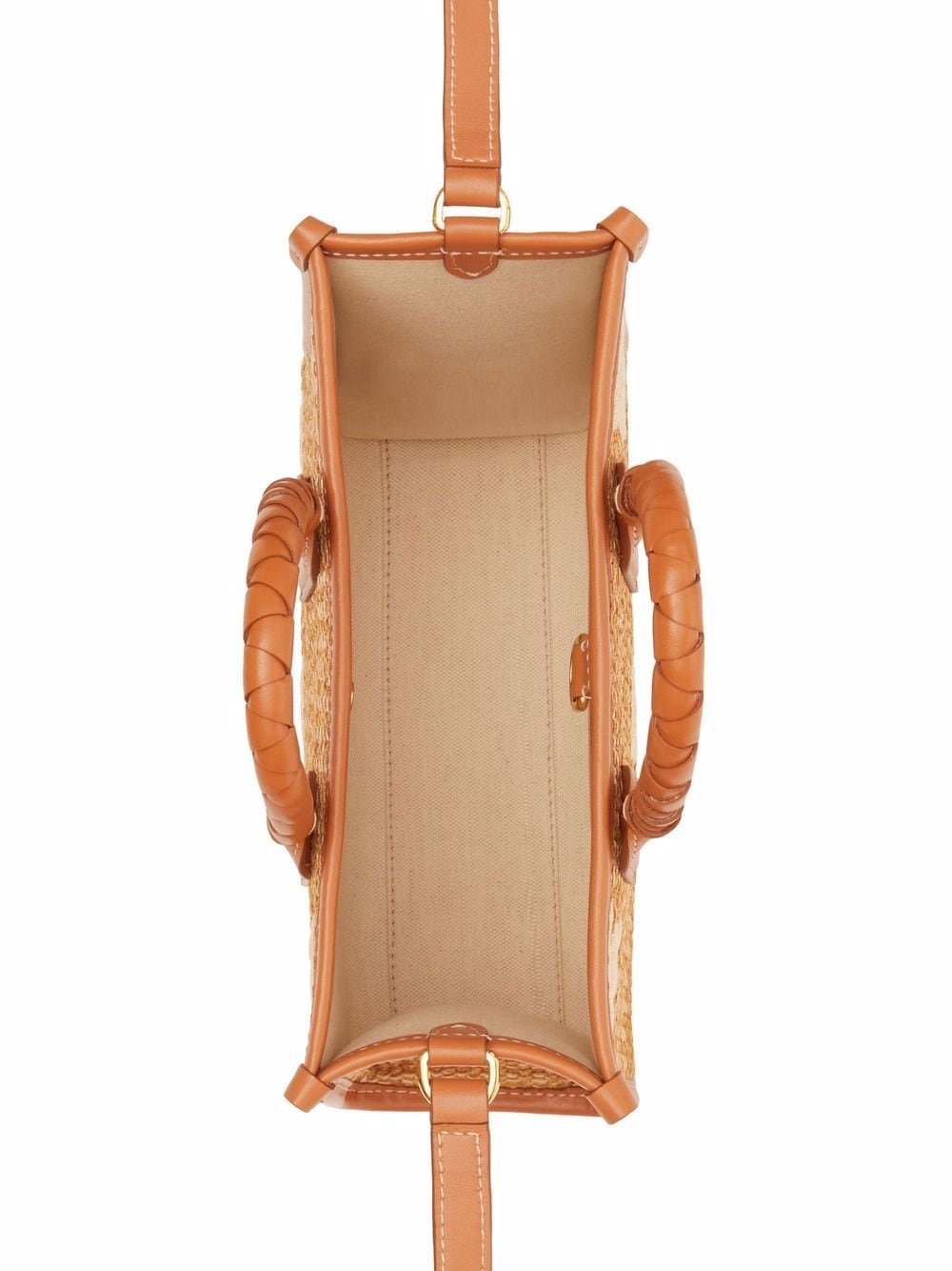 Burberry mini raffia Freya tote bag — view 5
