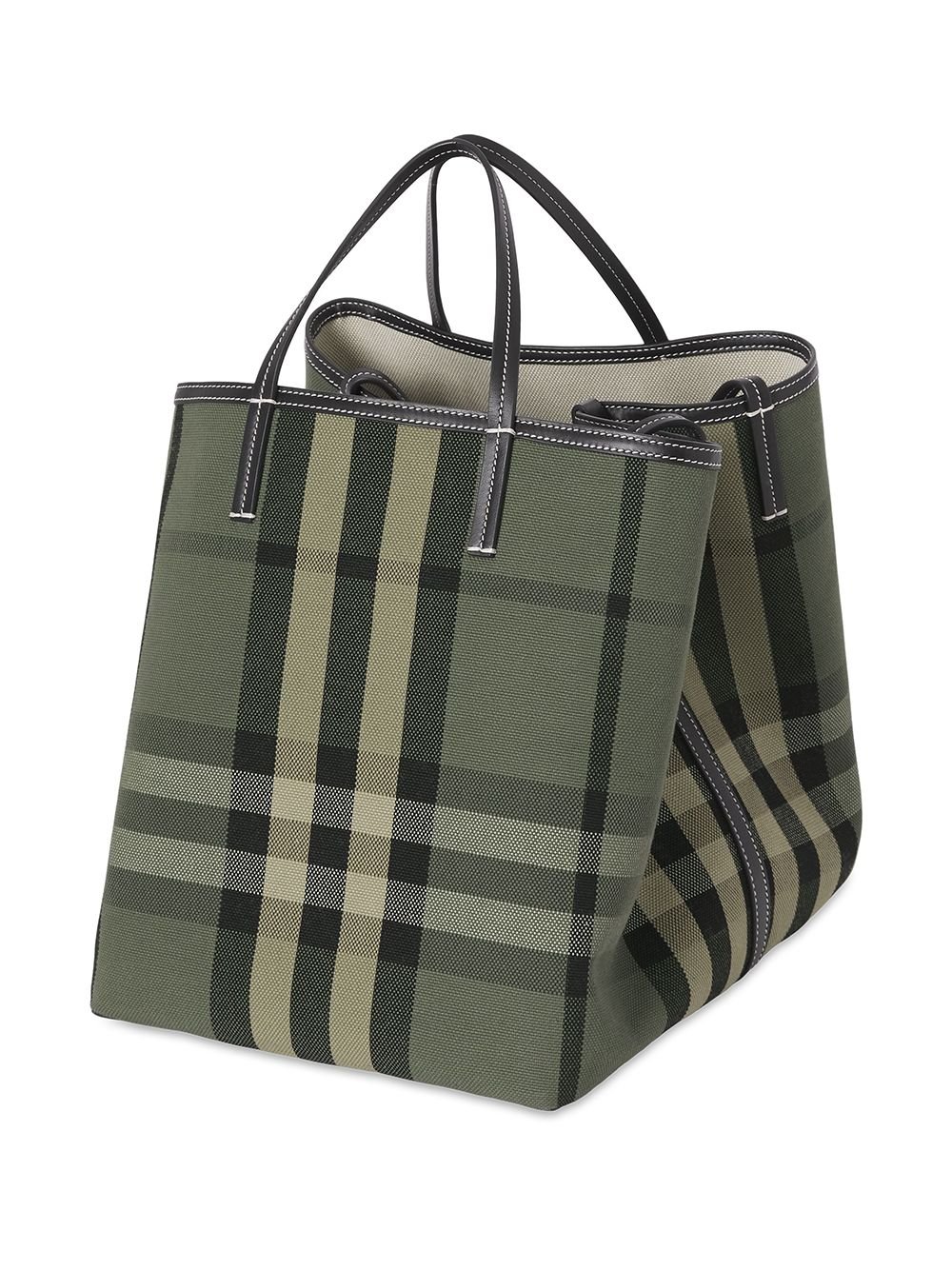 Burberry check-print tote bag — view 3