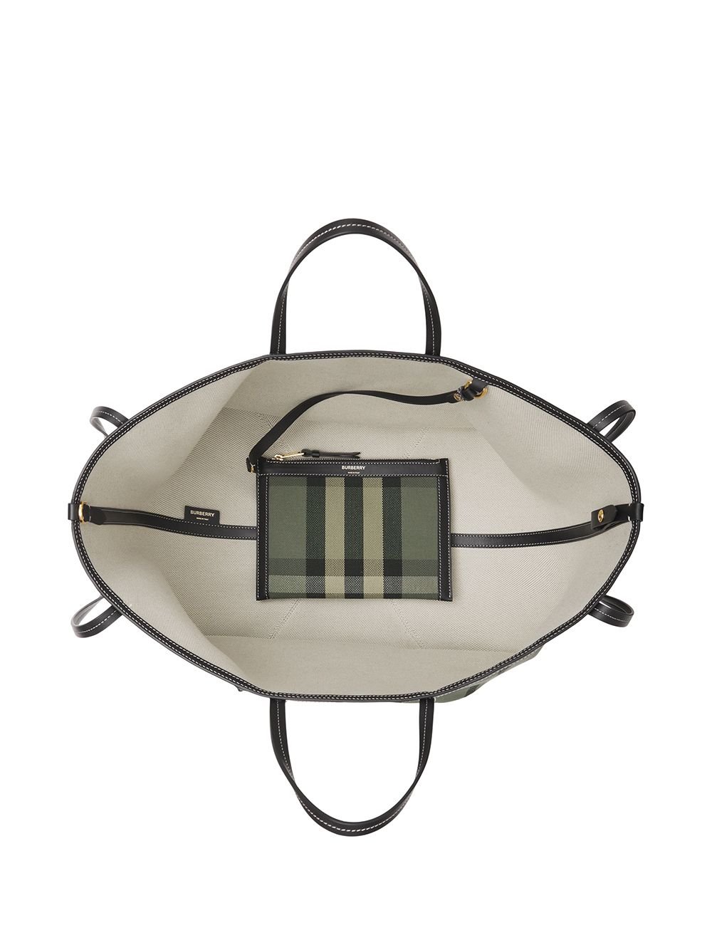 Burberry check-print tote bag — view 4