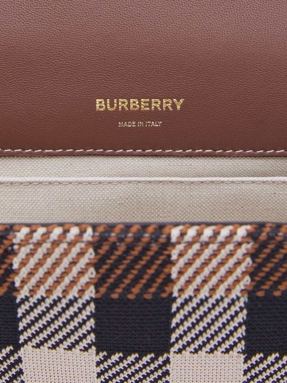 Burberry small Lola knitted check crossbody bag — view 4