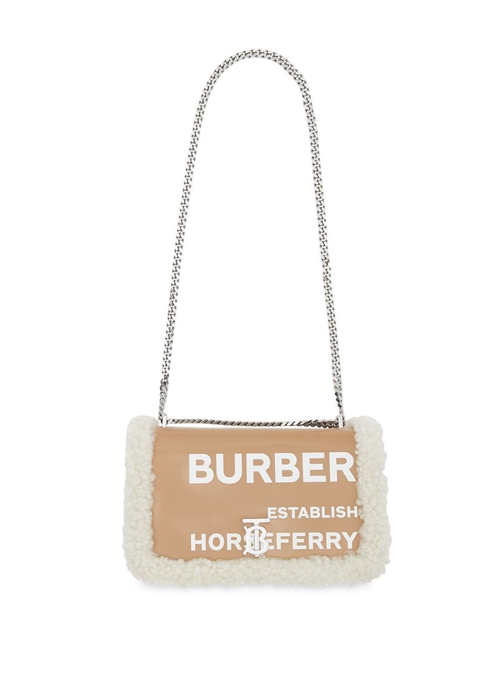 Burberry shearling-trim Lola bag — view 3