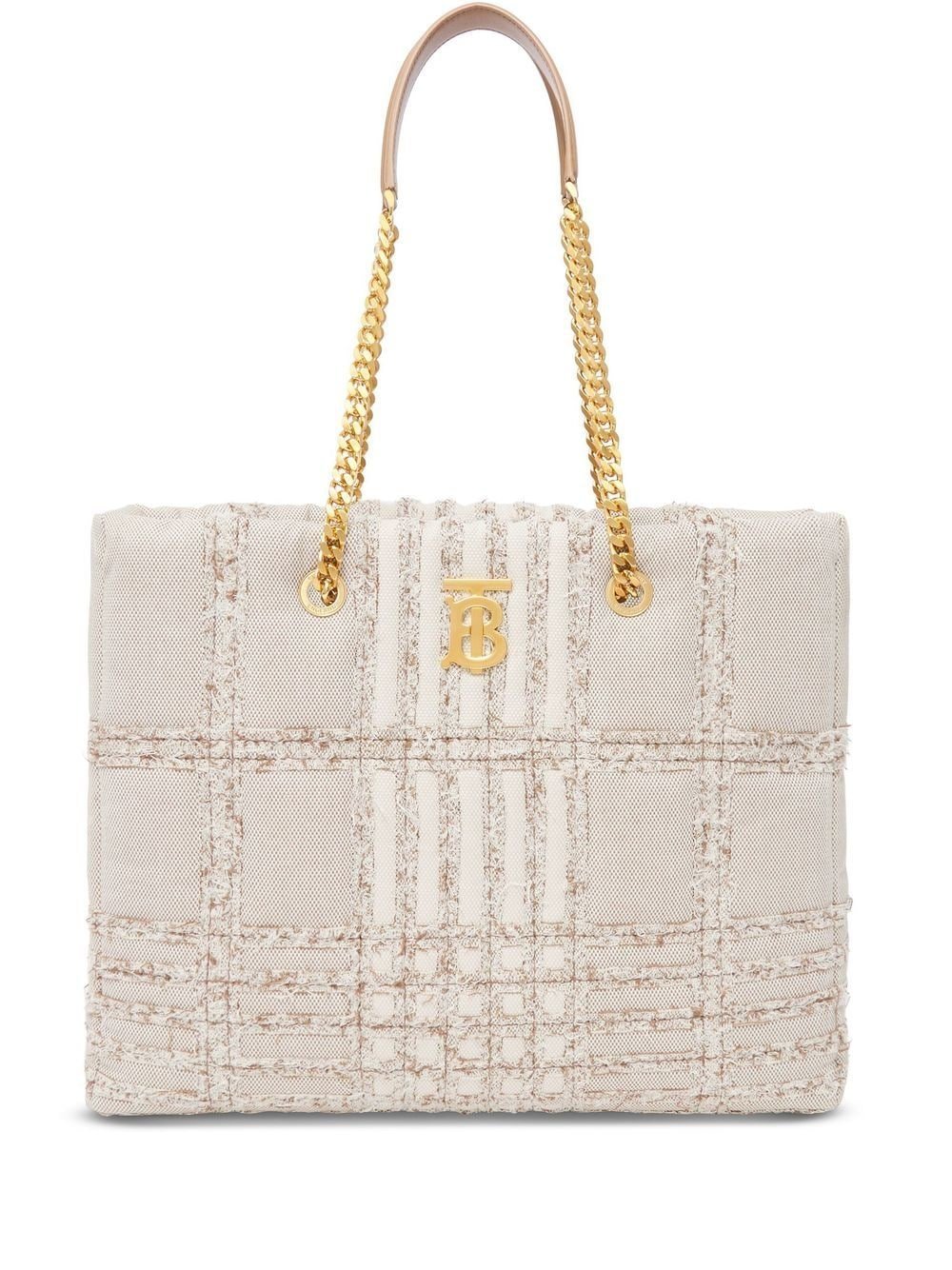 Burberry needle-punch check Lola bag