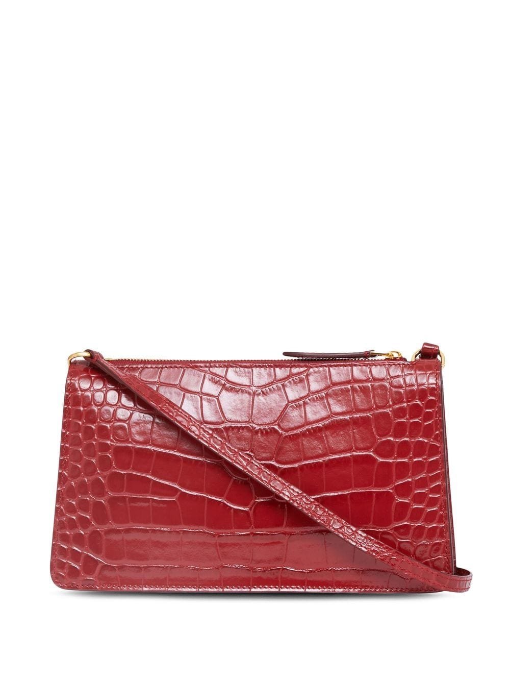 Burberry TB plaque embossed leather mini bag — view 2
