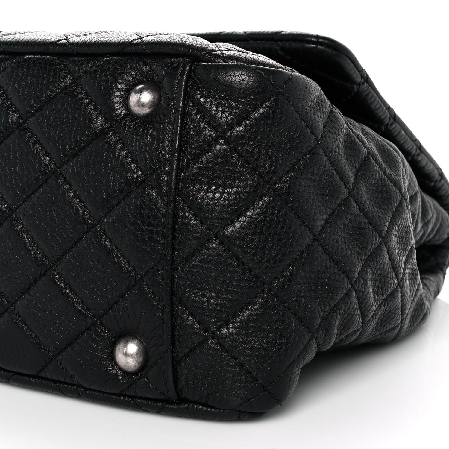 Chanel Calfskin Quilted XXL Travel Flap Bag Black — view 3