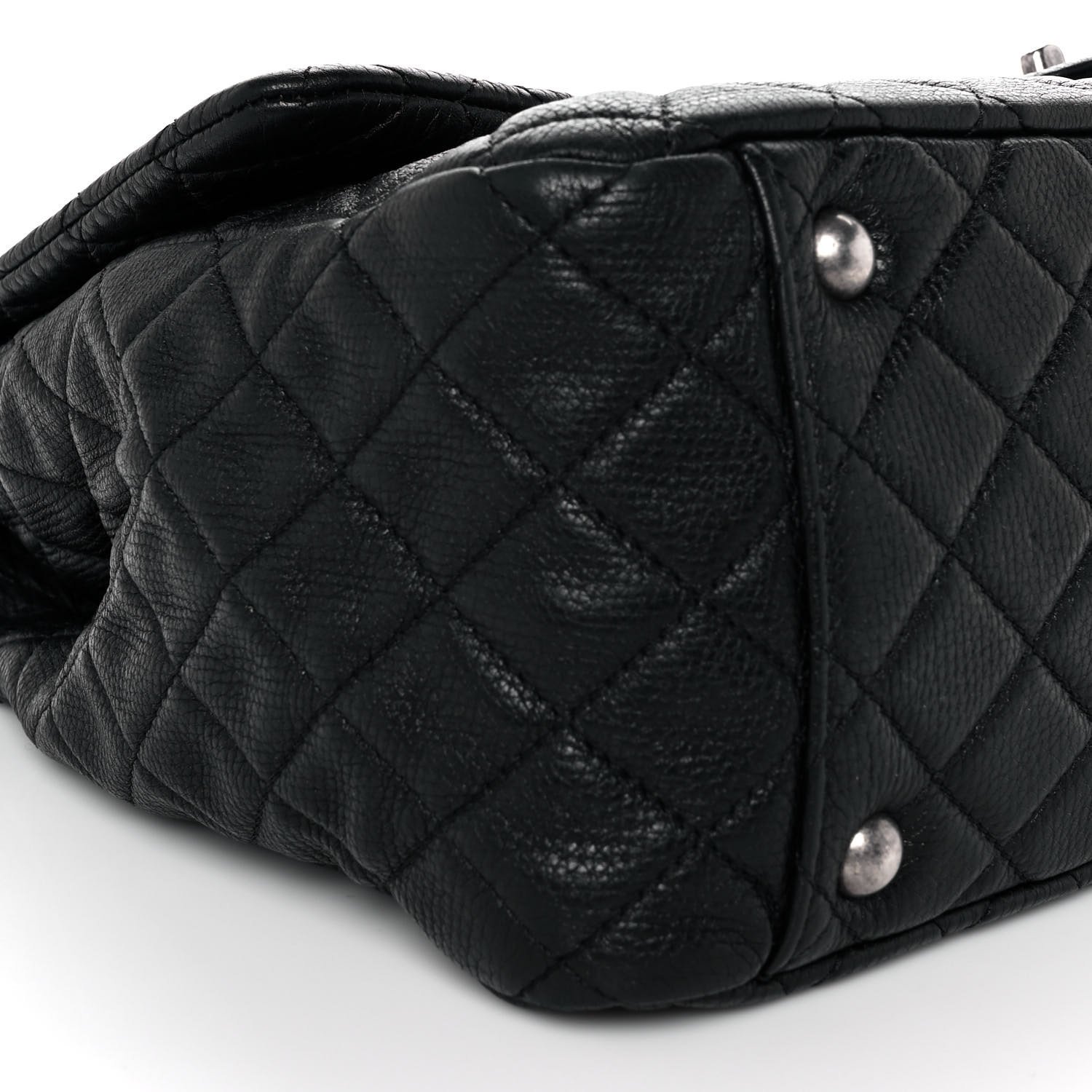 Chanel Calfskin Quilted XXL Travel Flap Bag Black — view 4