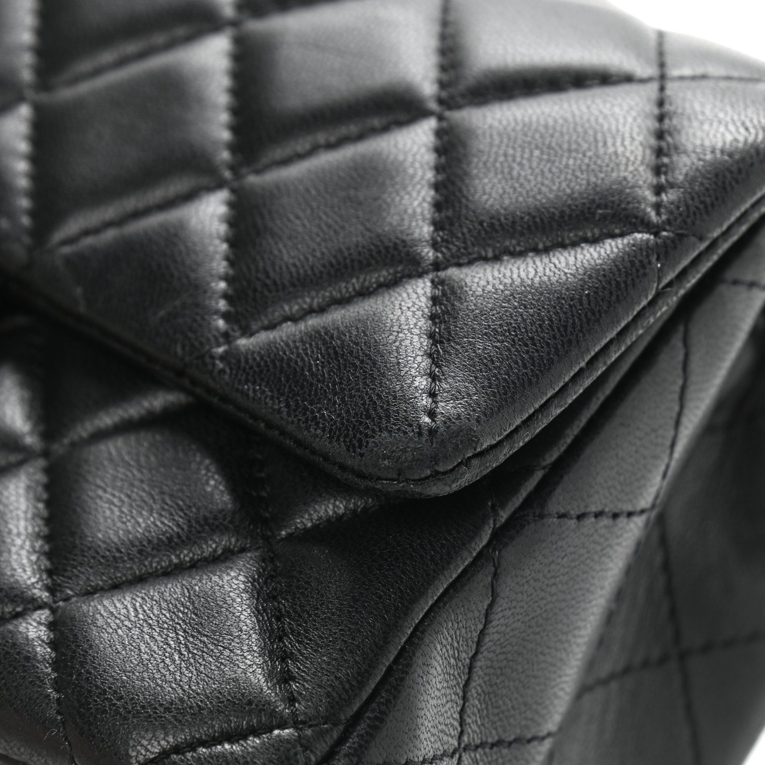 Chanel Lambskin Quilted Mini Rectangular Flap Black — view 5