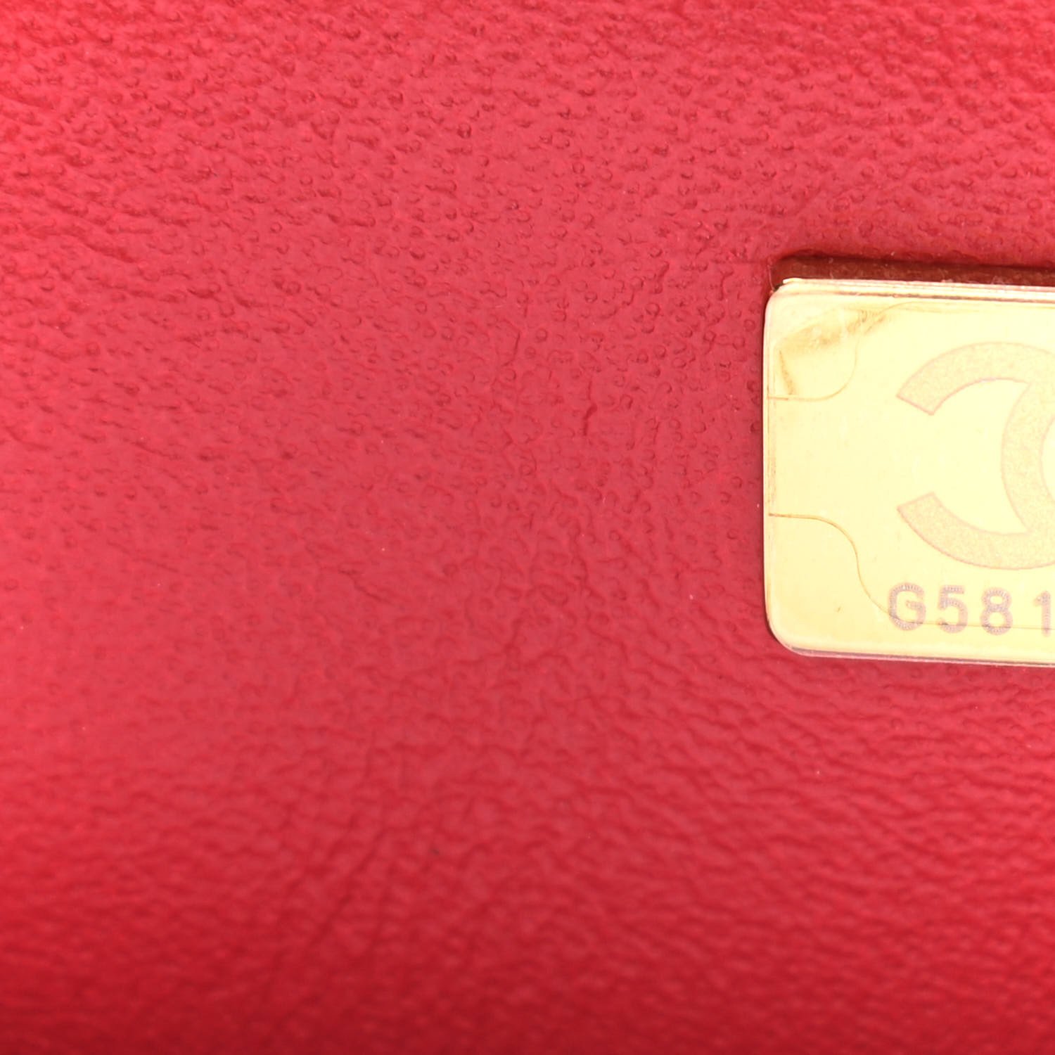 Chanel Lambskin Quilted Mini Top Handle Rectangular Flap Red — view 2