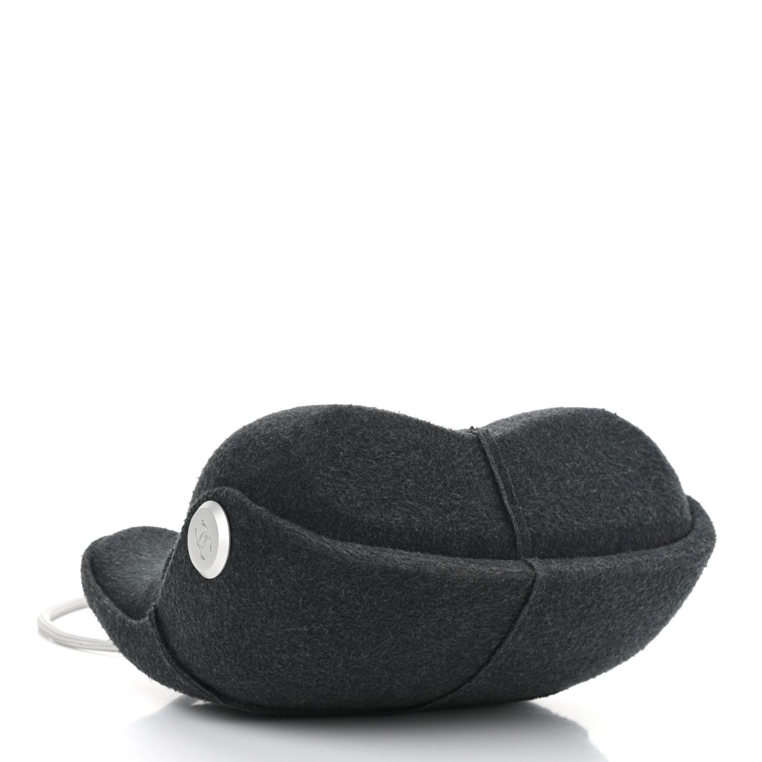 Chanel Felt Millennium 2005 Hard Case Crossbody Bag Grey — view 2