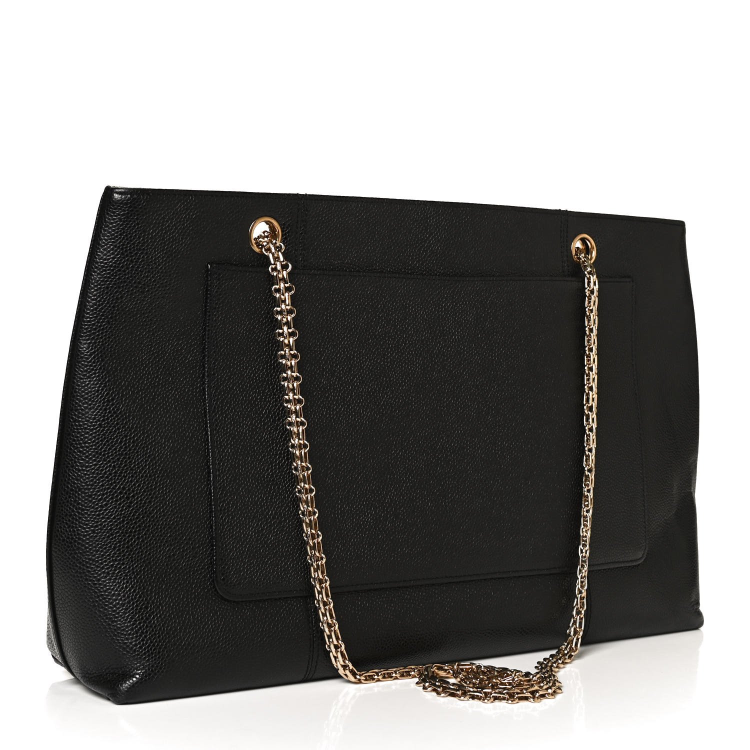 Chanel Caviar CC Shopping Tote Black — view 2