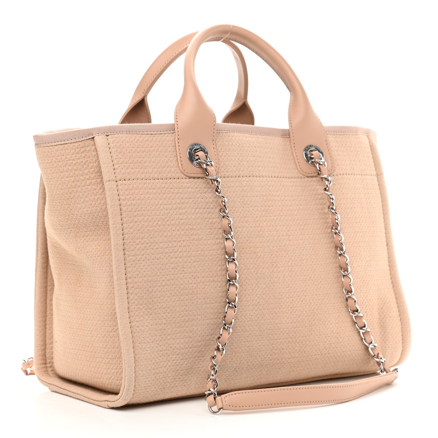 Chanel Mixed Fibers Small Deauville Tote Beige — view 4