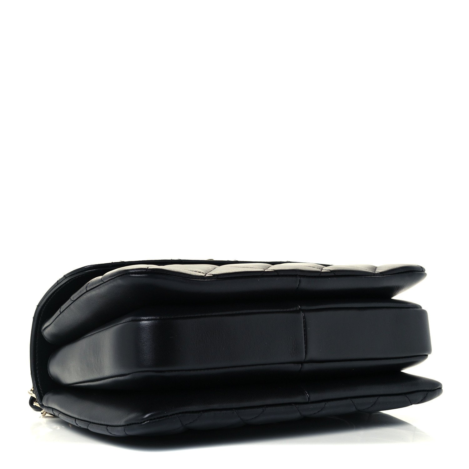 Chanel Lambskin Quilted Small Trendy CC Dual Handle Flap Bag Black — view 4