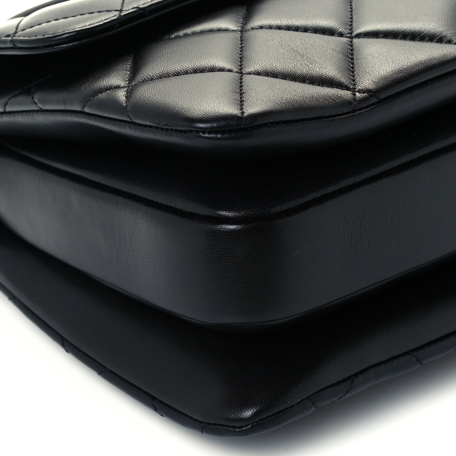 Chanel Lambskin Quilted Small Trendy CC Dual Handle Flap Bag Black — view 5