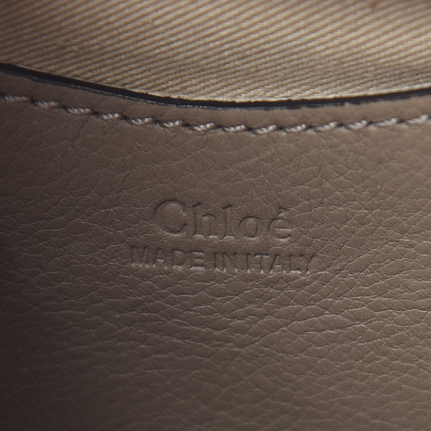 Chloe Suede Calfskin Small Owen Bucket Bag Motty Grey — view 5