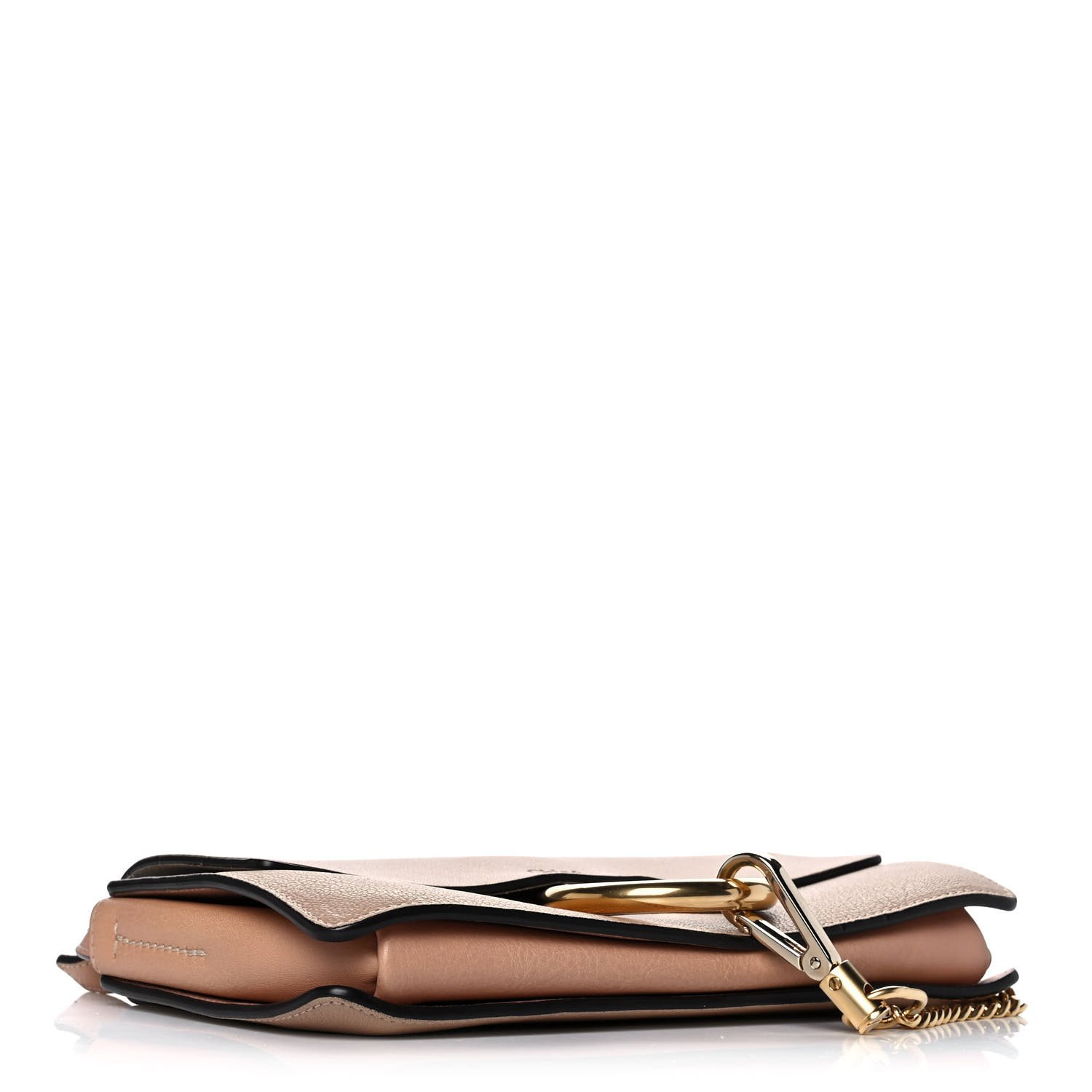 Chloe Goatskin Small Faye Shoulder Bag Biscotti Beige — view 3