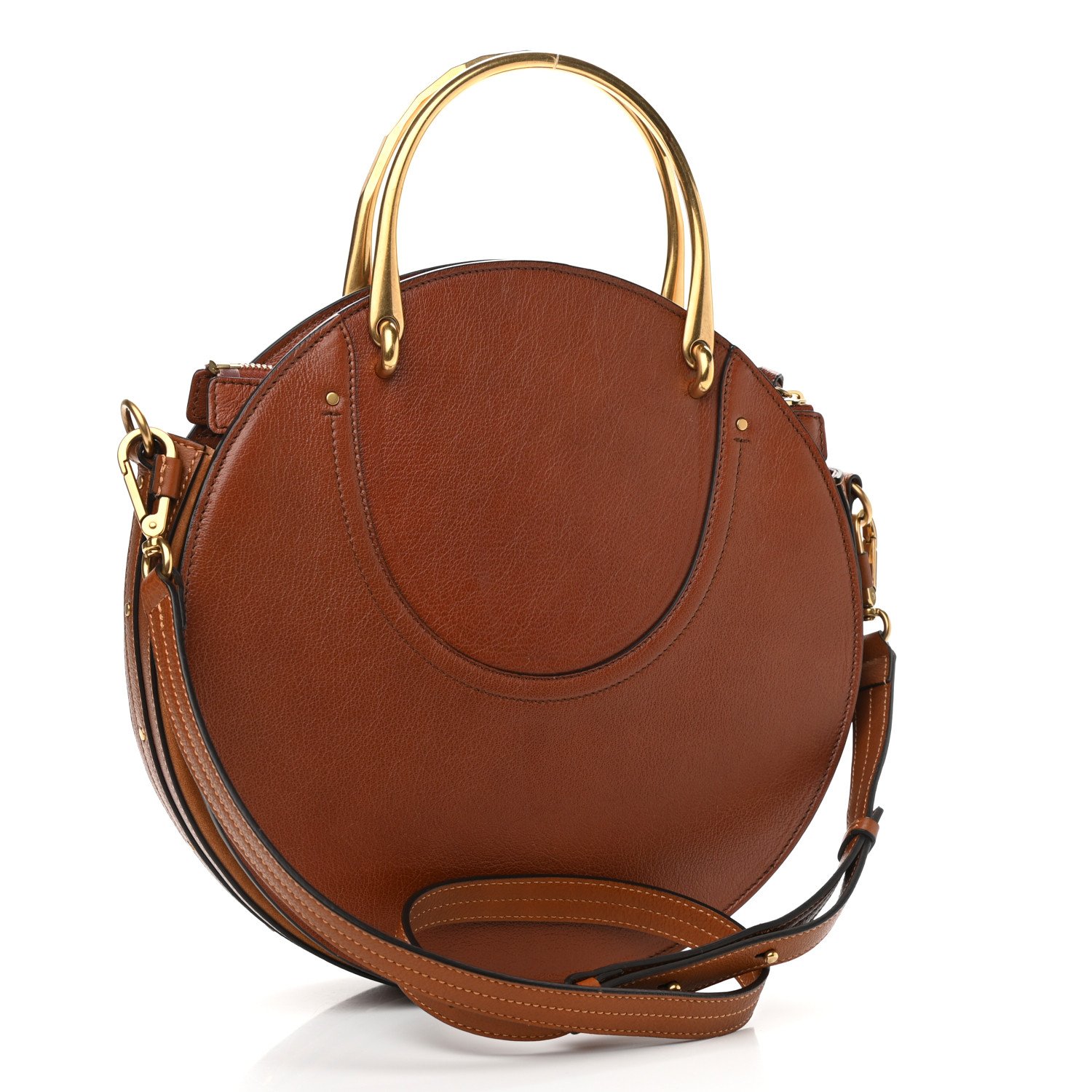 Chloe Calfskin Suede Medium Pixie Bag Saffron Red — view 2