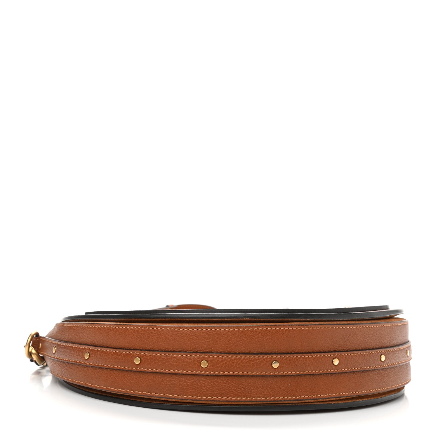 Chloe Calfskin Suede Medium Pixie Bag Saffron Red — view 5