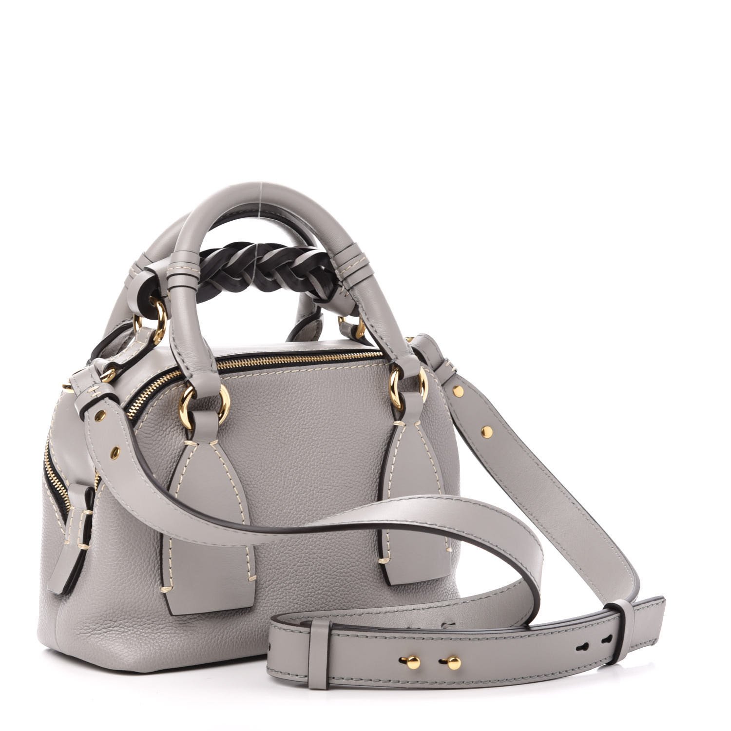 Chloe Calfskin Small Daria Stormy Grey — view 2
