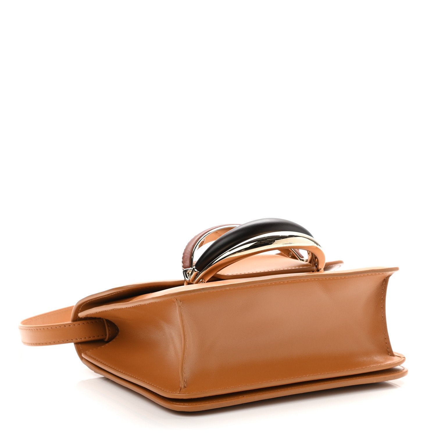 Chloe Calfskin Kattie Shoulder Bag Autumnal Brow — view 3