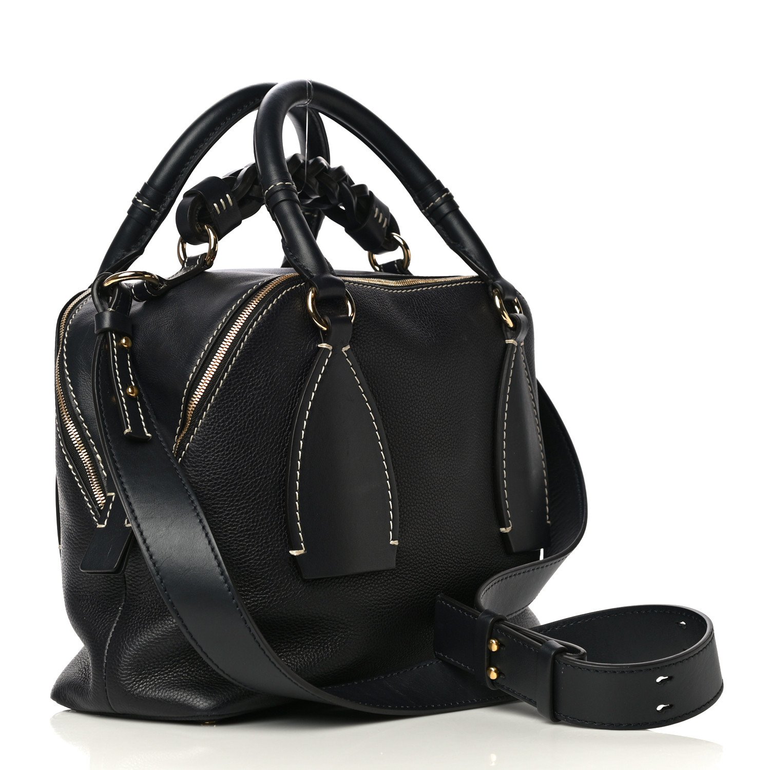 Chloe Calfskin Medium Daria Full Blue — view 2