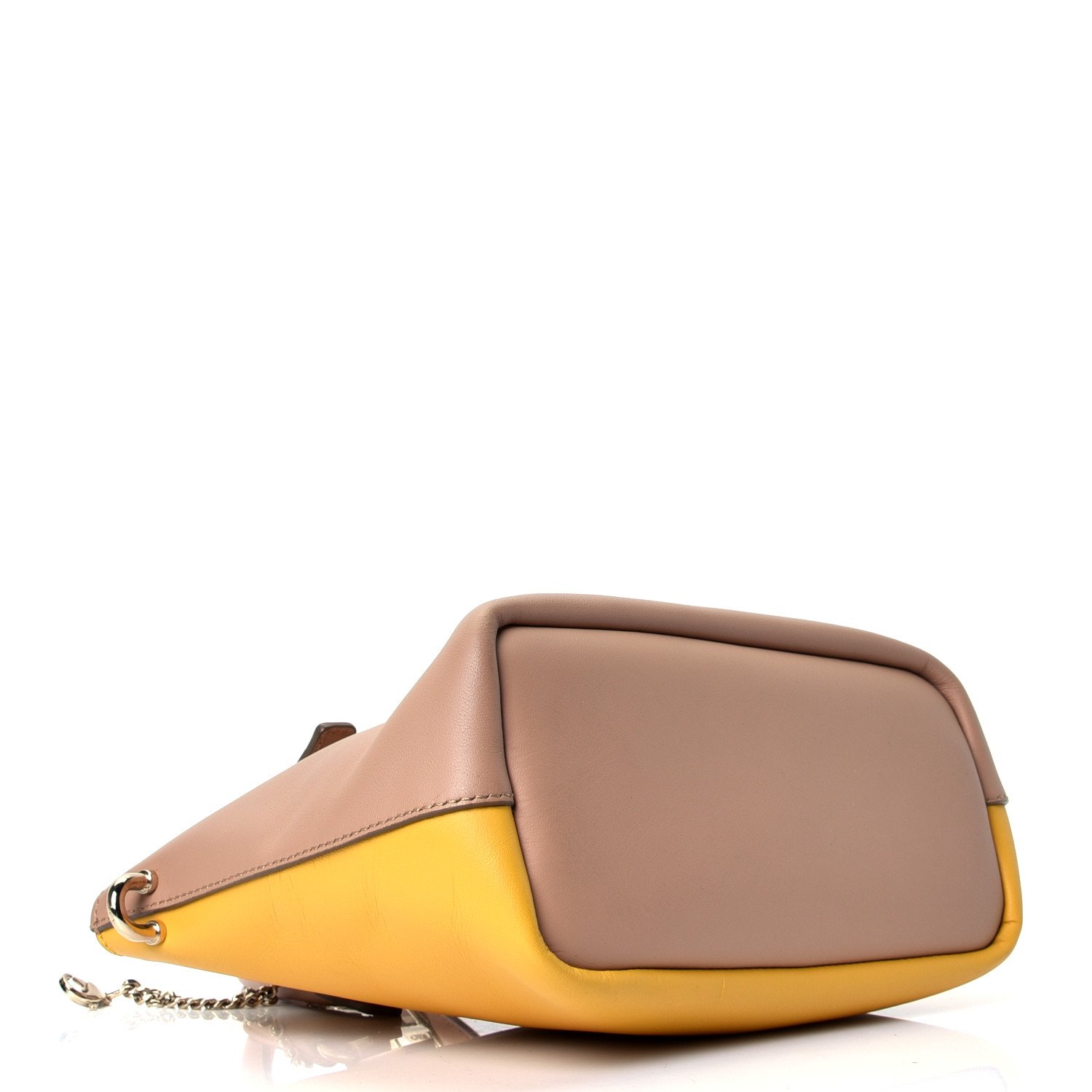 Chloe Smooth Calfskin Small Baylee Tote Desert Island Sunray — view 2