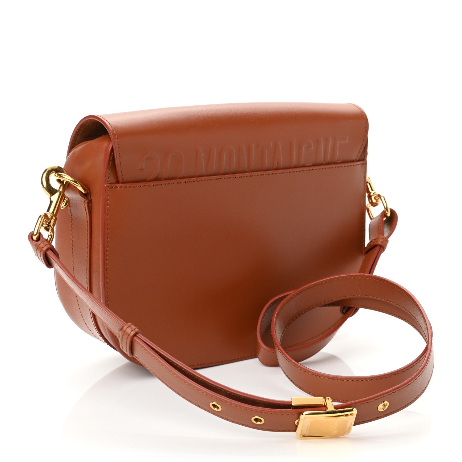 Christian Dior Box Calfskin Medium Bobby Flap Dark Tan — view 4