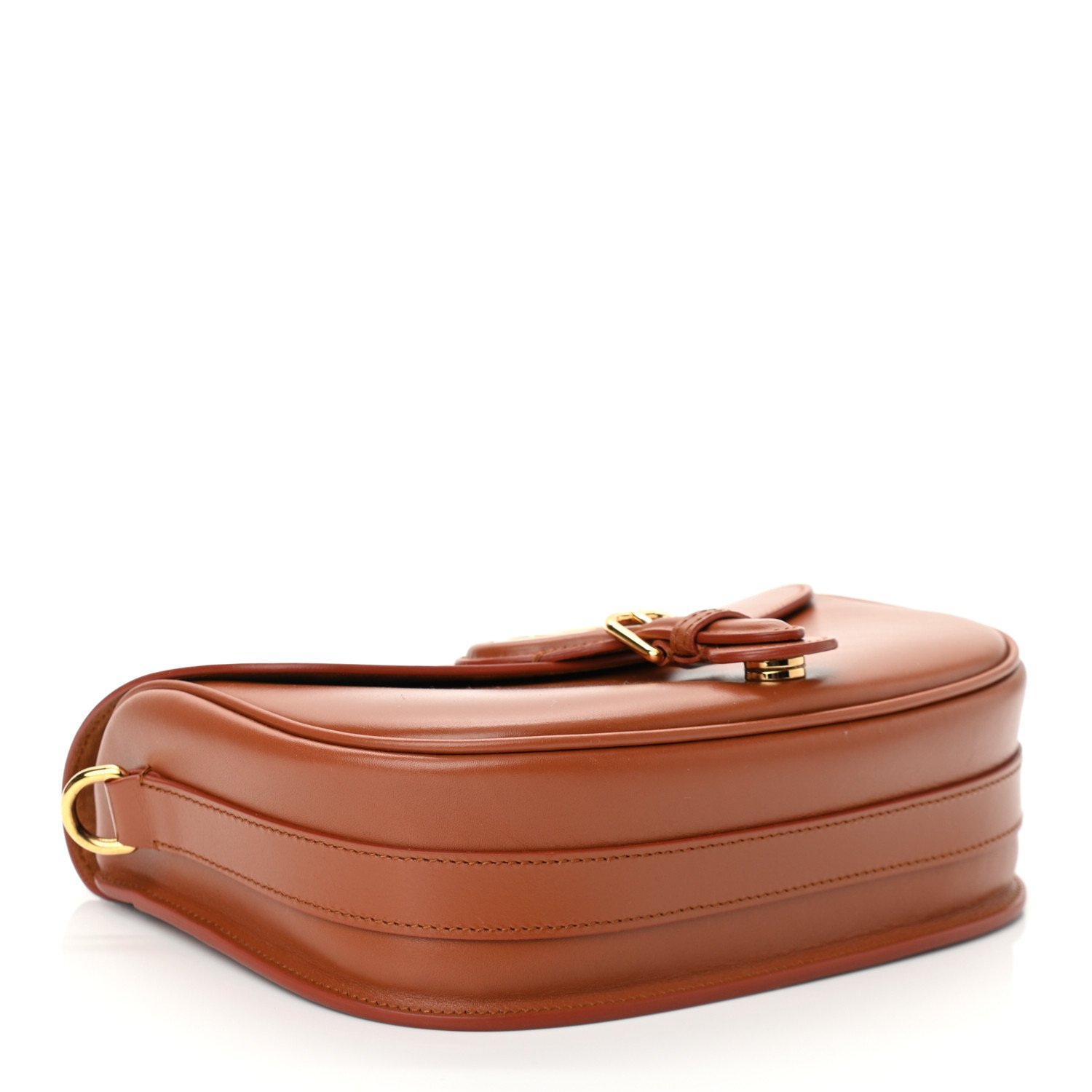Christian Dior Box Calfskin Medium Bobby Flap Dark Tan — view 5