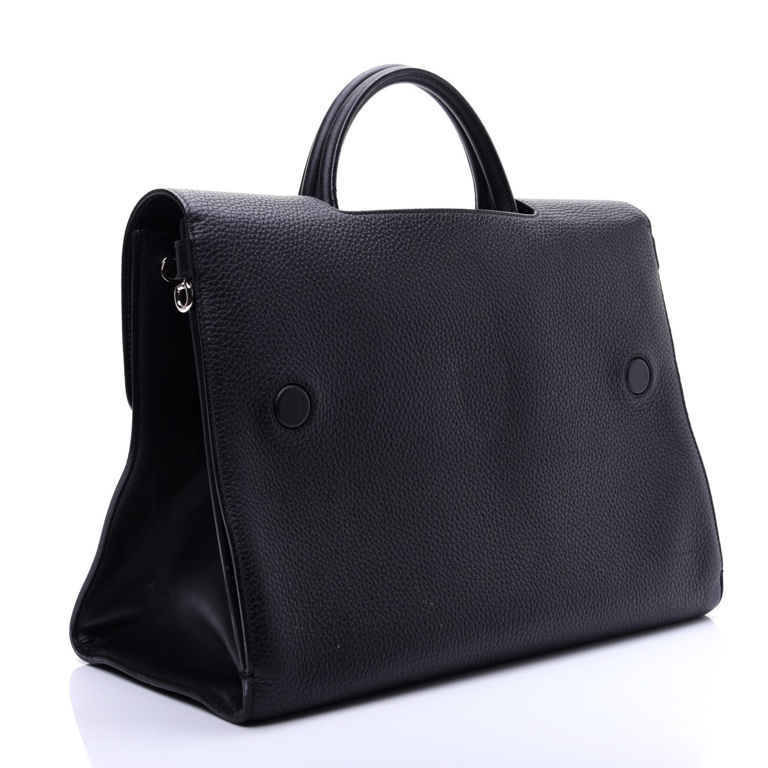 Christian Dior Grained Calfskin Large Diorever Flap Black — view 2