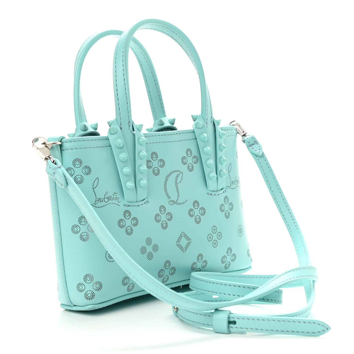 Christian Louboutin Calfskin Loubinthesky Nano Cabata Tote Bermuda — view 2
