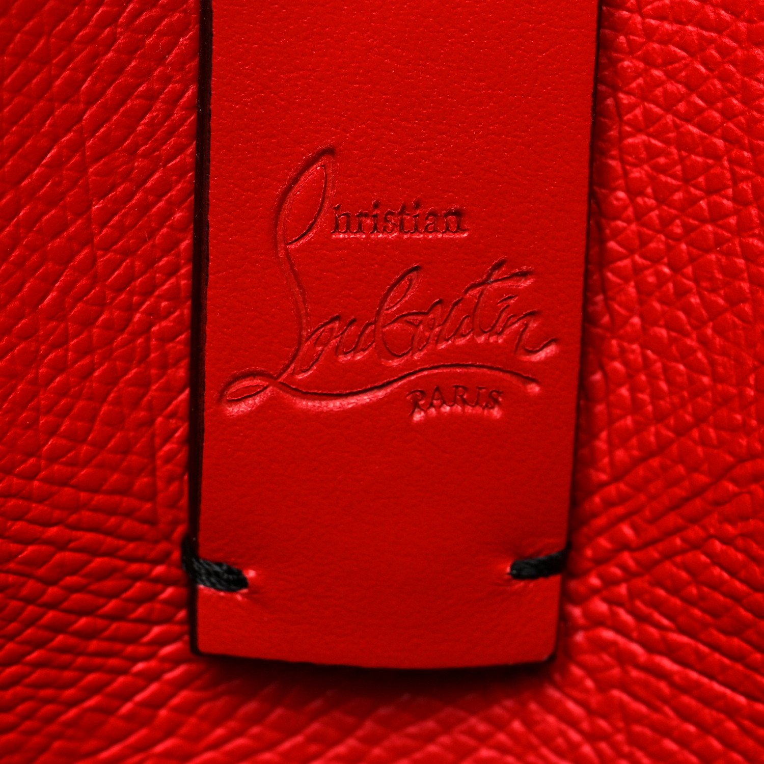 Christian Louboutin Calfskin Beautiful Red East West Cabata Tote Black Multicolor — view 5