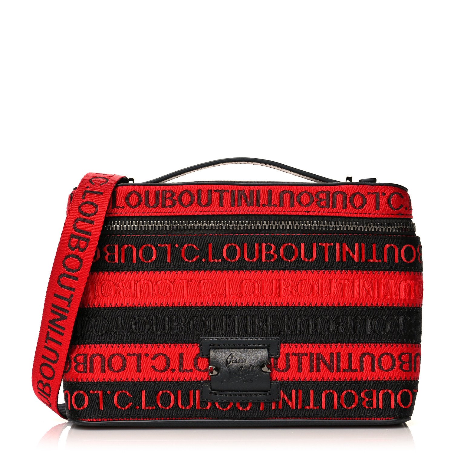 Christian Louboutin Kypipouch Messenger Bag Black Red