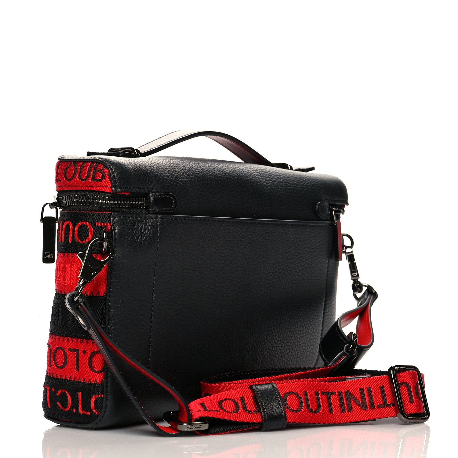 Christian Louboutin Kypipouch Messenger Bag Black Red — view 2