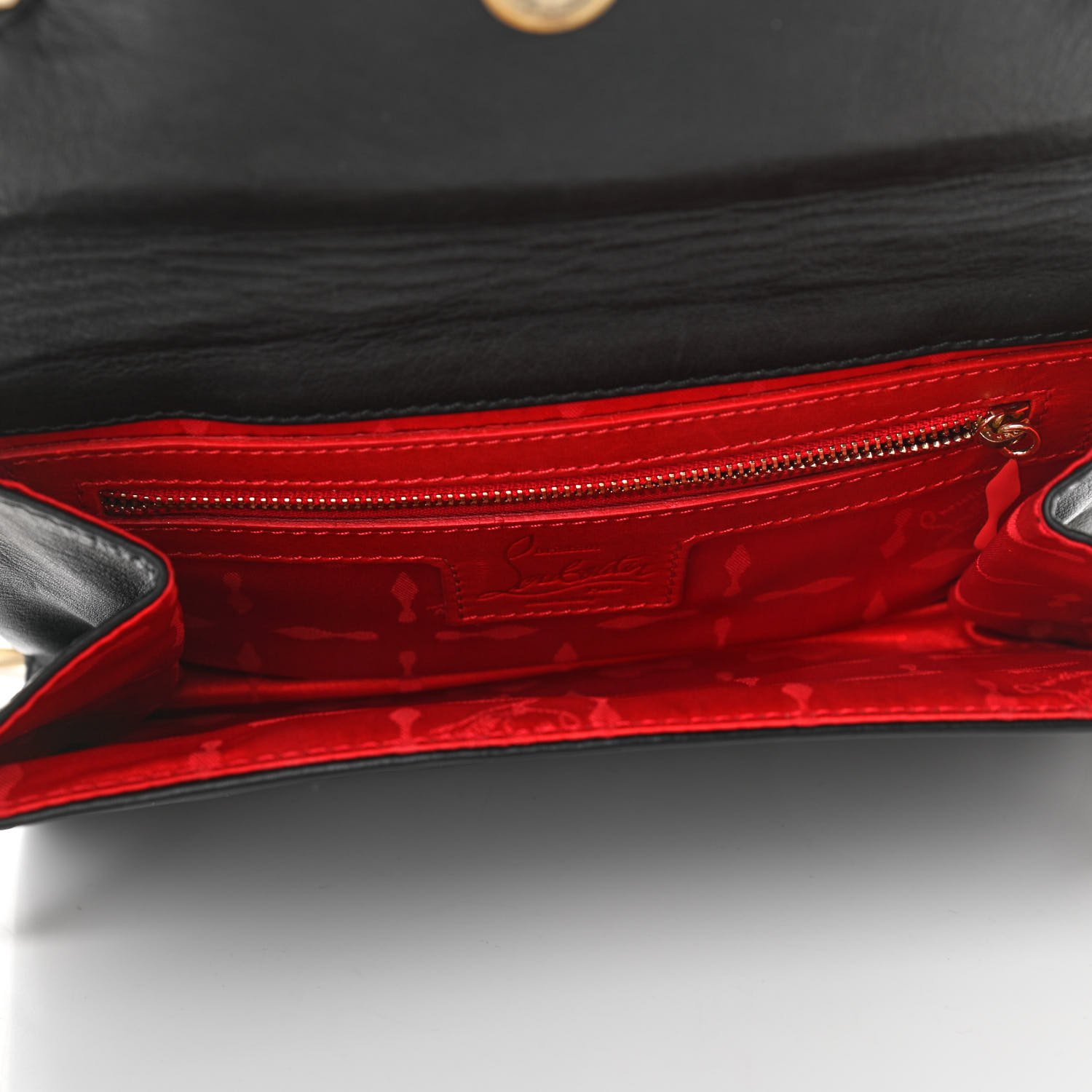 Christian Louboutin Calfskin Brooklin Clutch Black — view 2