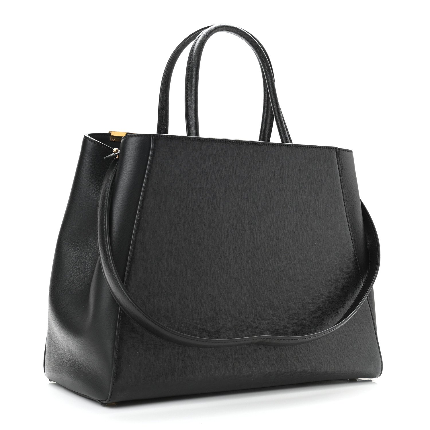 Fendi Vitello Elite Regular 2Jours Tote Black — view 2