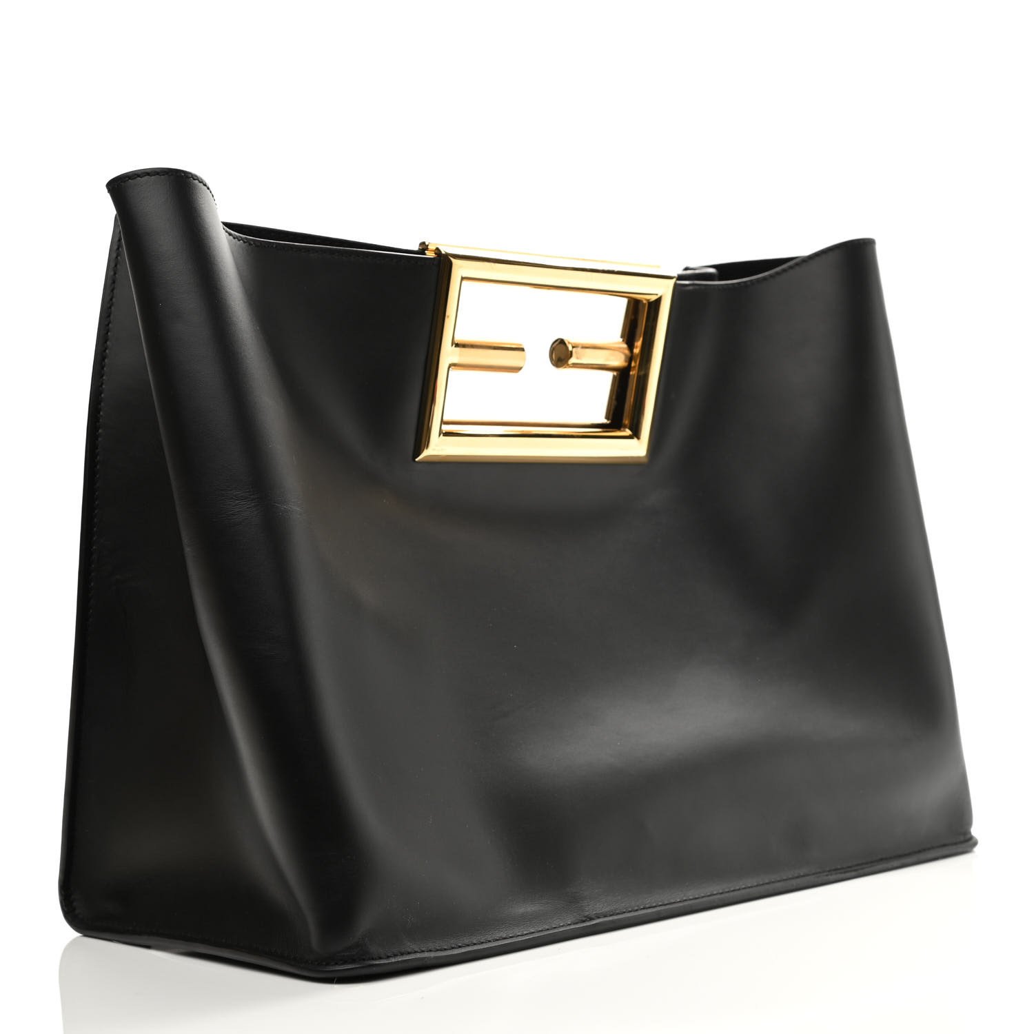 Fendi Vitello King Large Fendi Way Tote Black — view 2