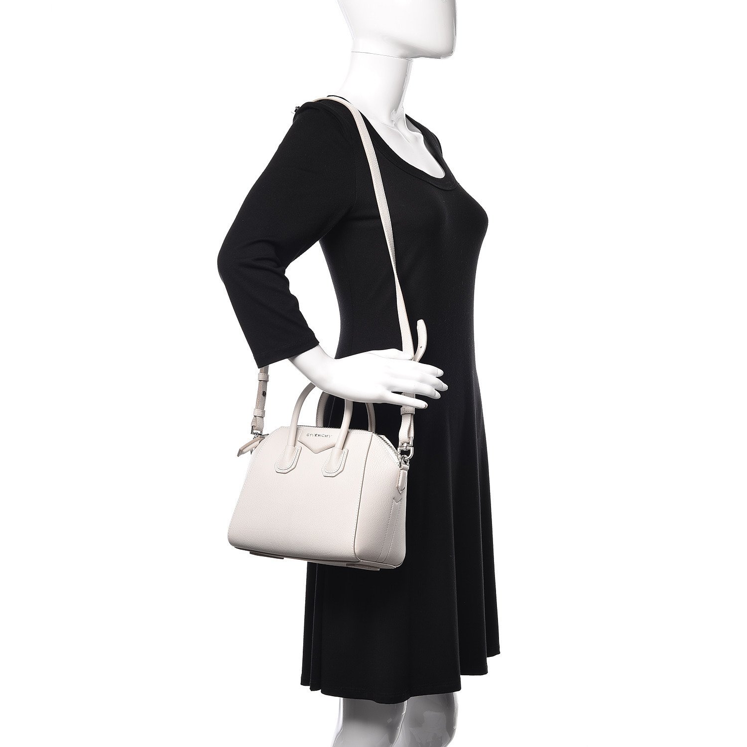 Givenchy Sugar Goatskin Mini Antigona Off White — view 4