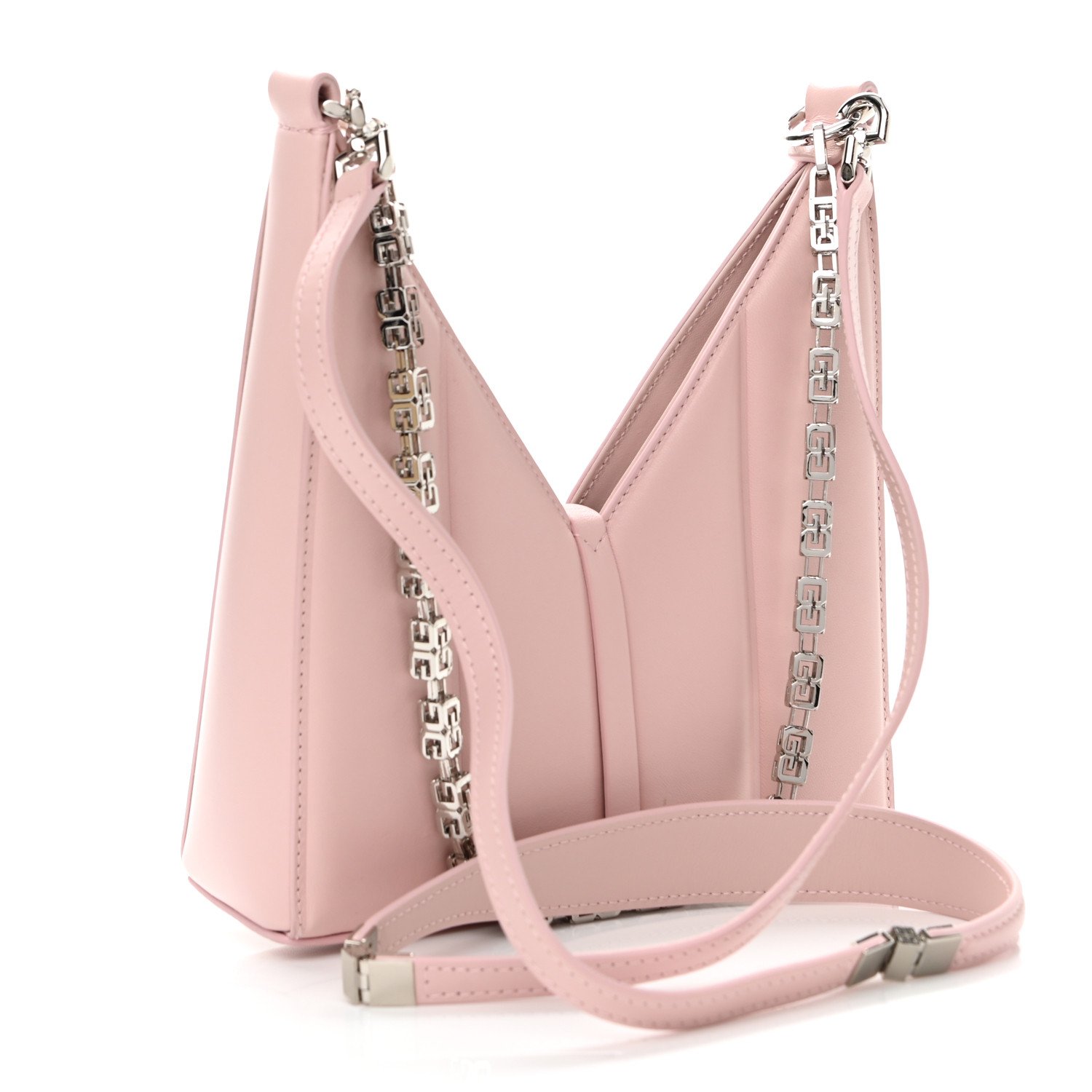 Givenchy Calfskin Mini Cut Out Chain Bag Pink — view 2