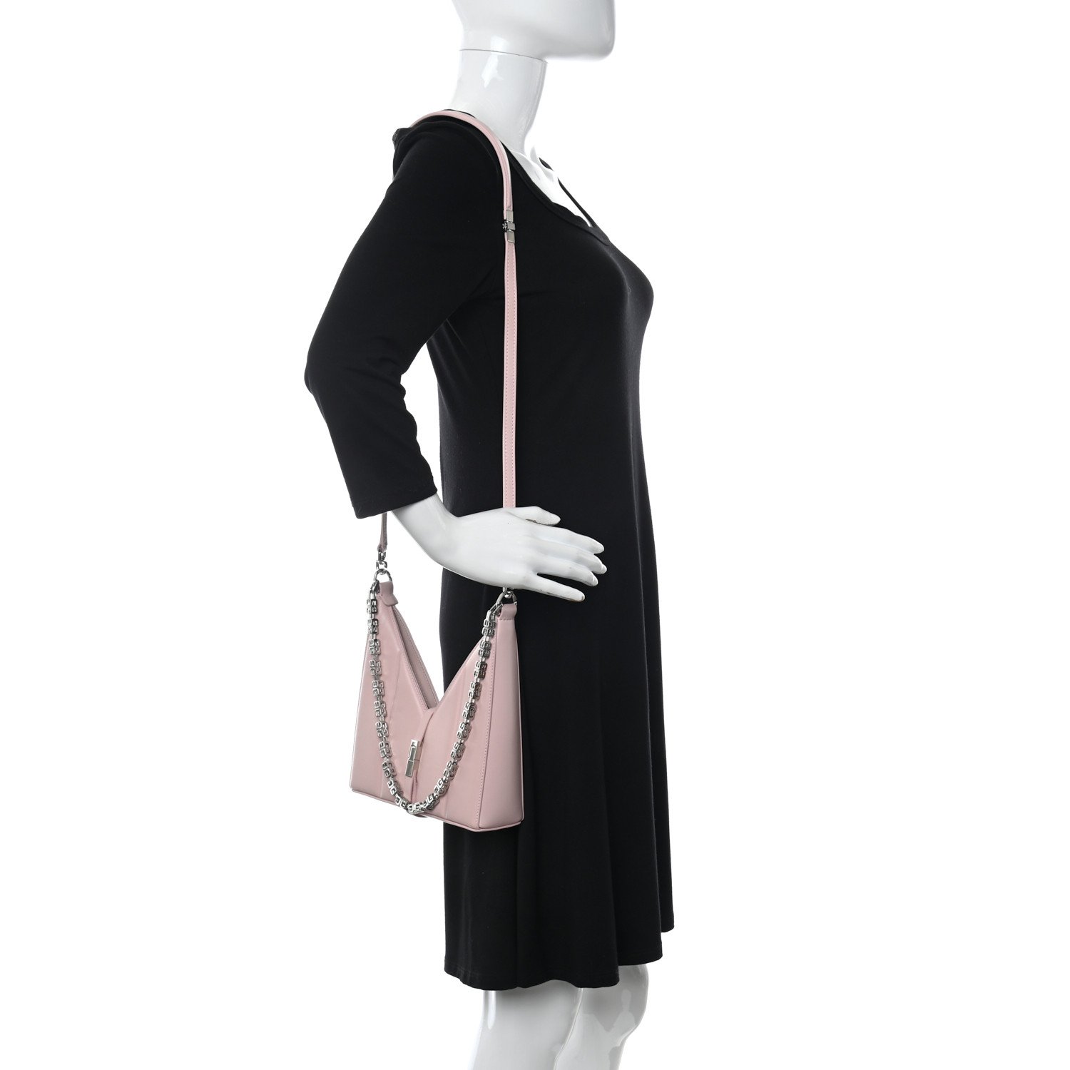 Givenchy Calfskin Mini Cut Out Chain Bag Pink — view 3