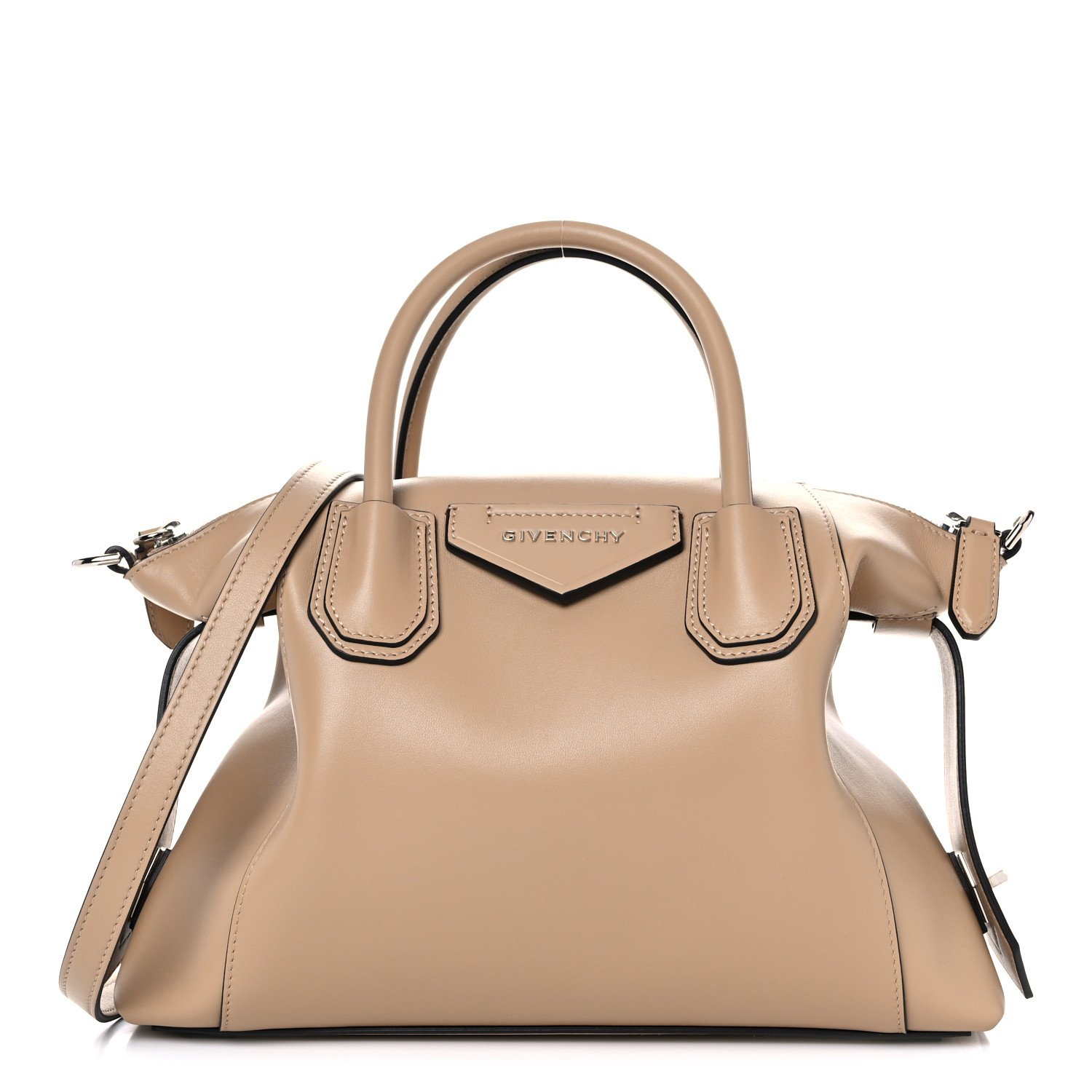 Givenchy Smooth Calfskin Small Soft Antigona Beige Cappuccino