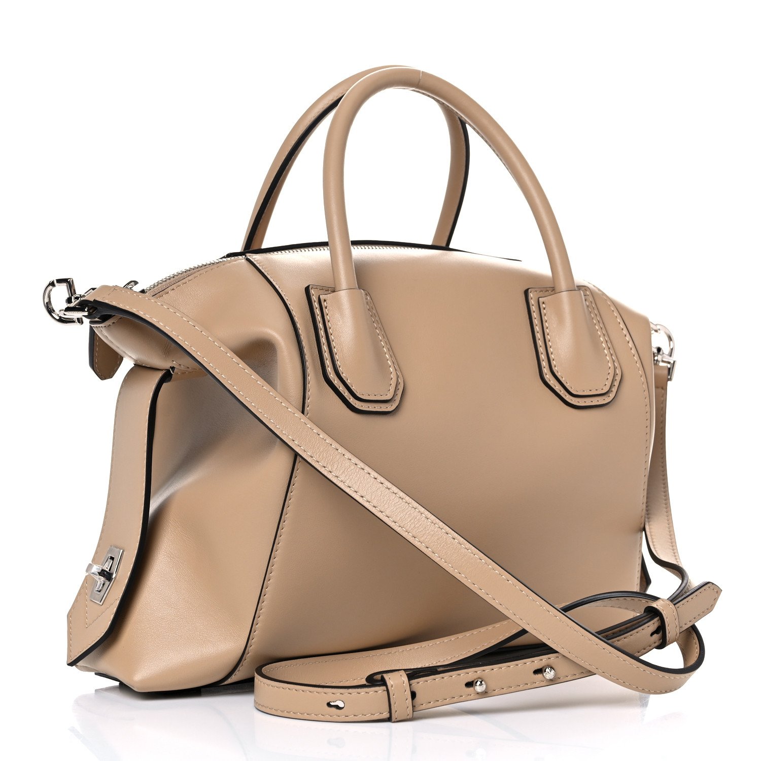 Givenchy Smooth Calfskin Small Soft Antigona Beige Cappuccino — view 3