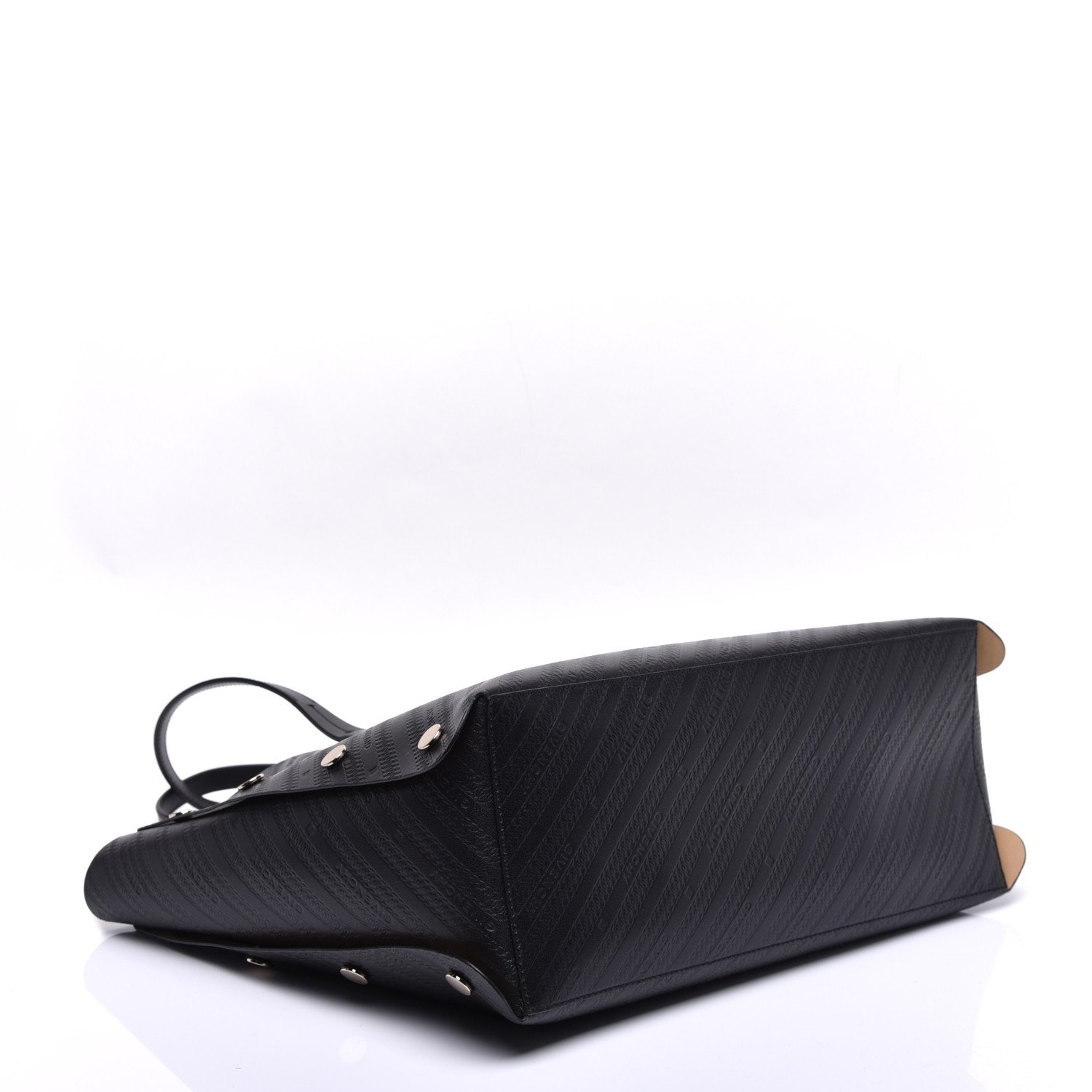 Givenchy Calfskin Chain Embossed Medium Bond Shopper Tote Black — view 2